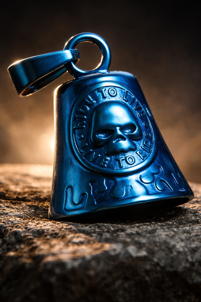 Anodized blue guardian bell