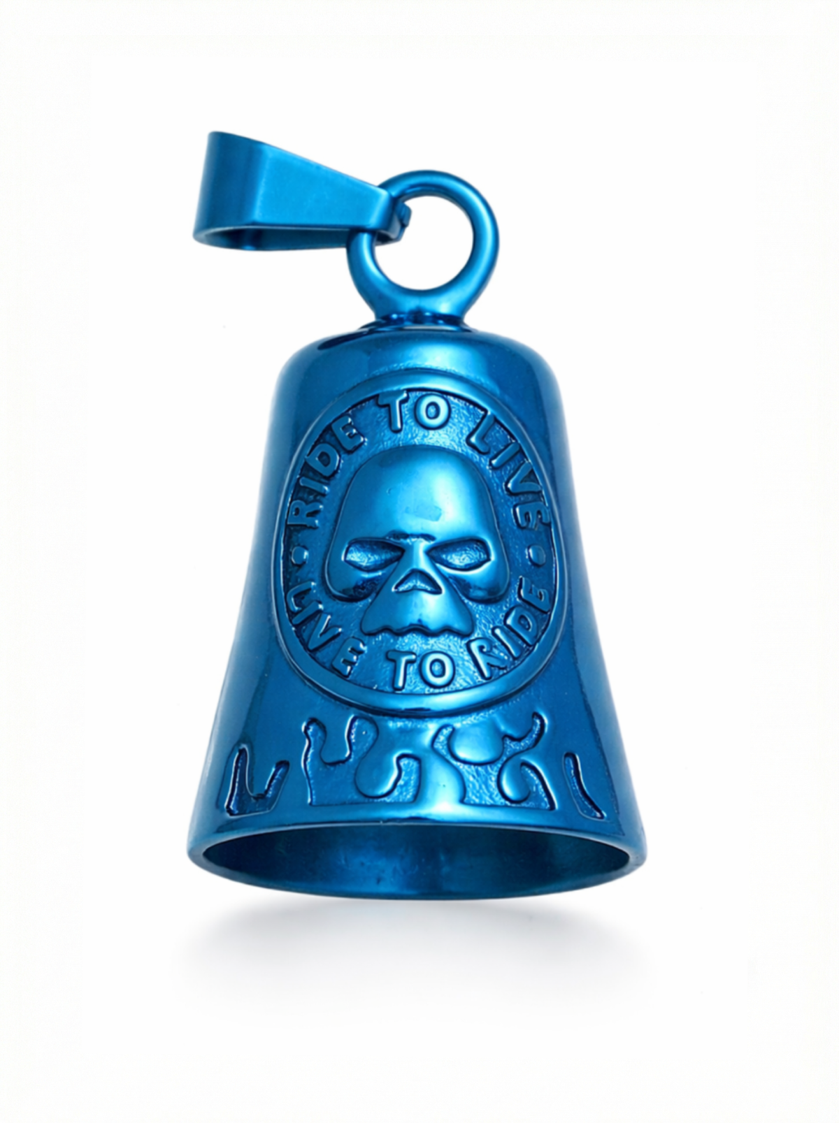 Anodized blue guardian bell